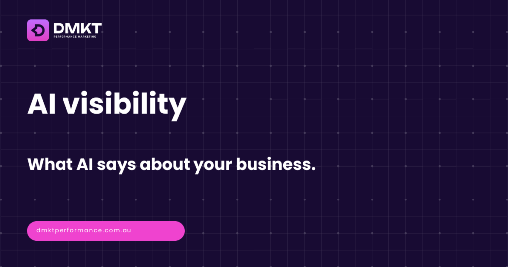 AI visibility header - what AI assistants say about your business